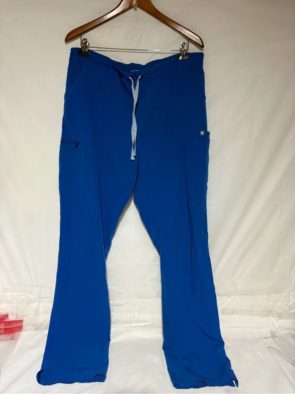 Figs Men's Royal Blue Drawstring Cargo Joggers